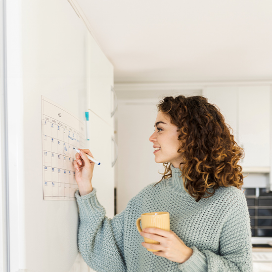 Young woman with coffee cup