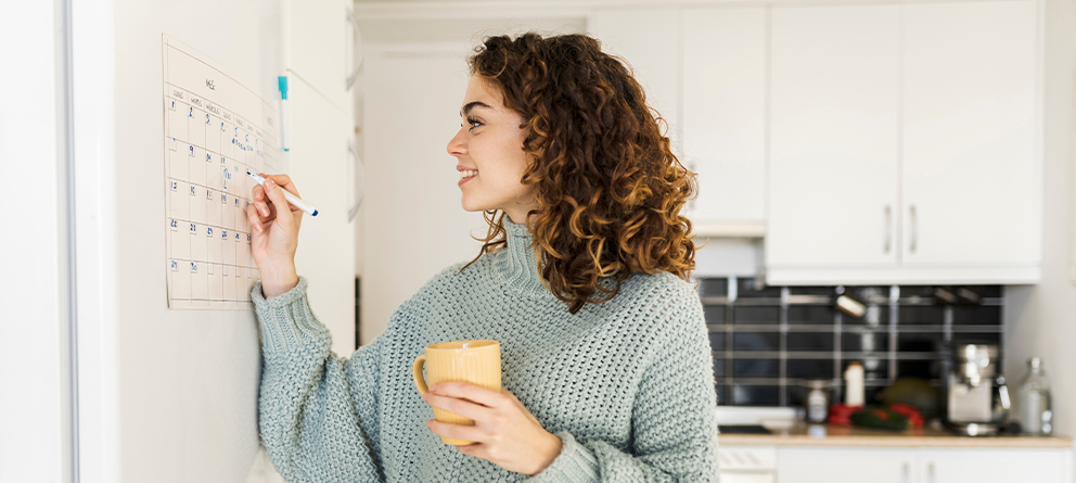 Young woman with coffee cup