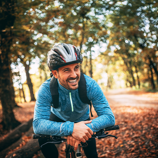 Man on bike