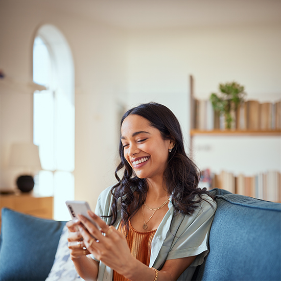 Woman with mobile phone