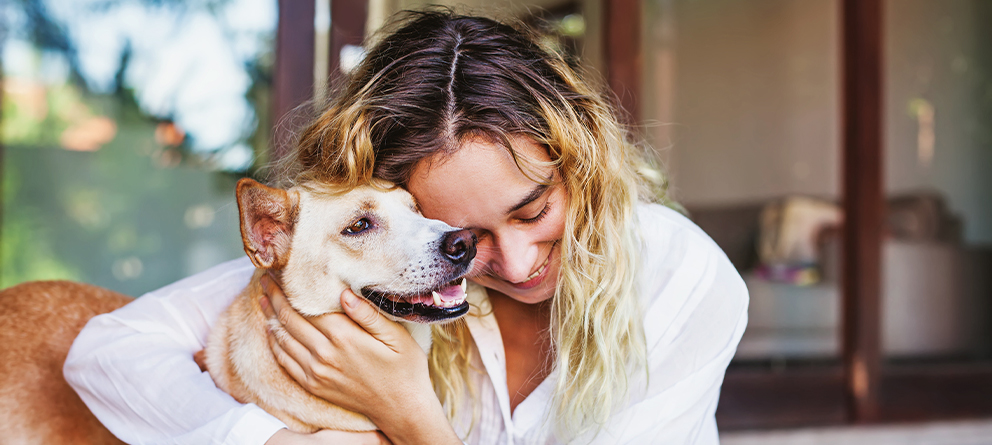 Woman with dog