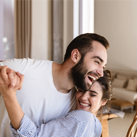 Young couple dancing