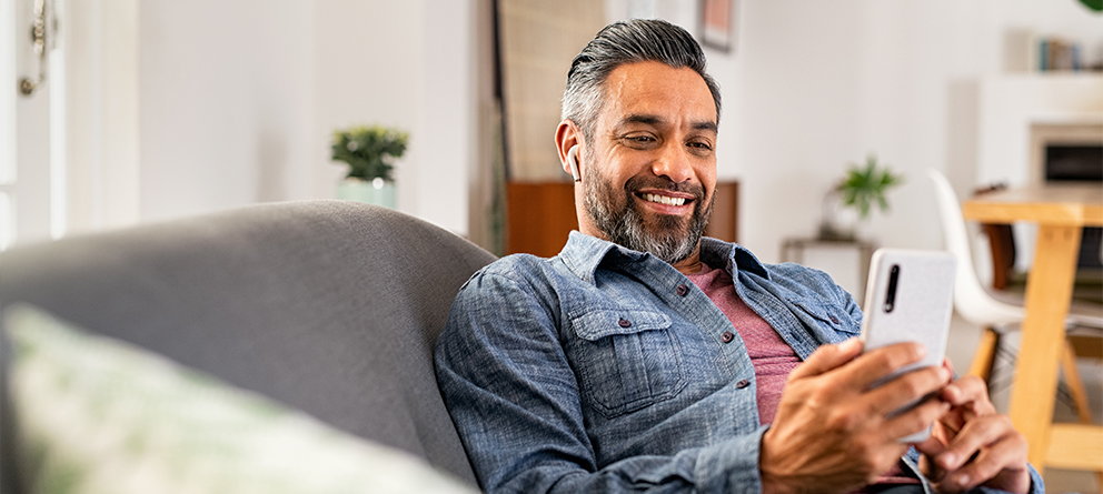 Man with mobile phone