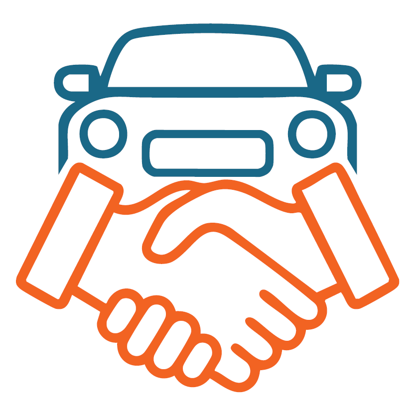 Auto Dealer Handshake Icon